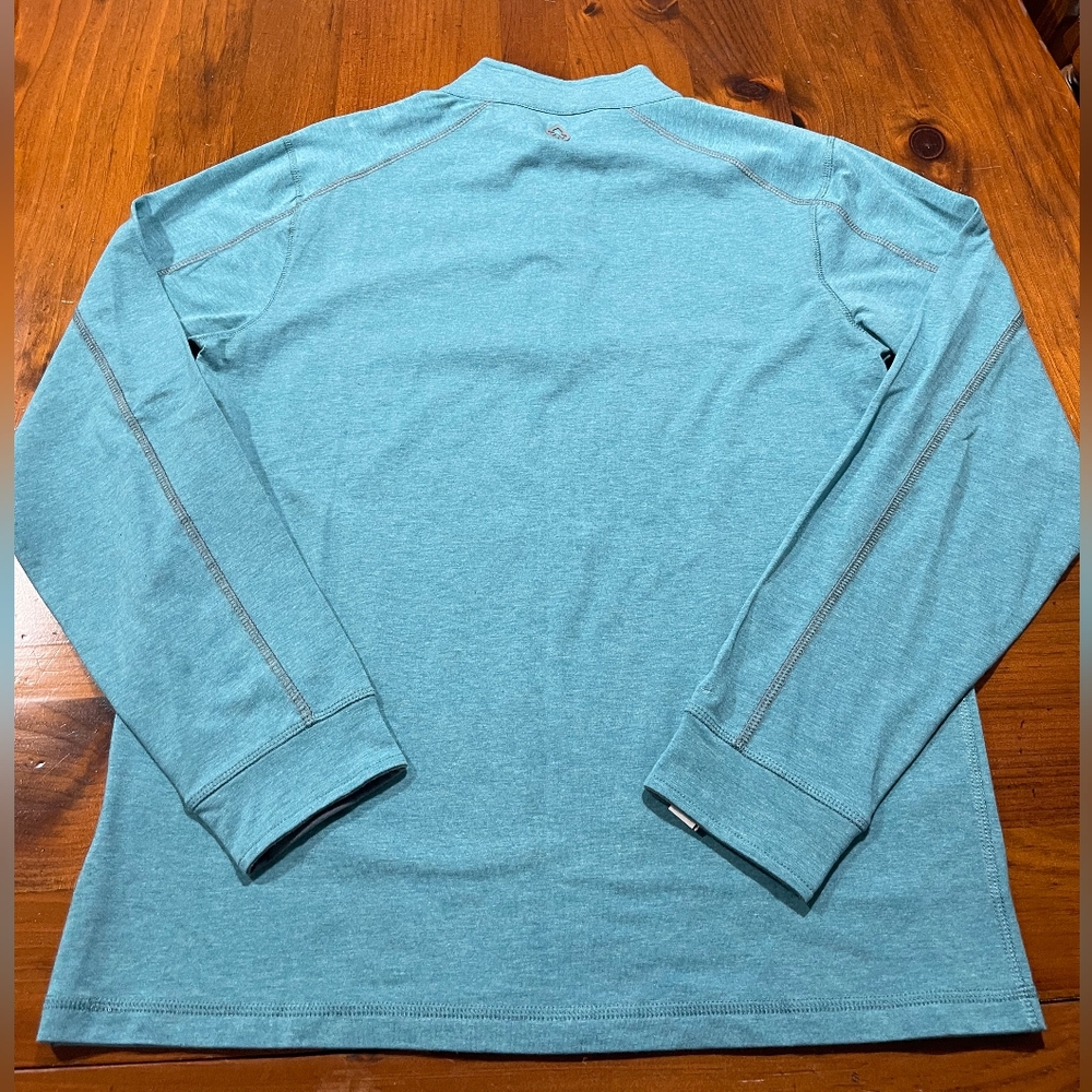 NWT TASC MENS Blue Carrollton Lightweight Quarter Zip Long‎ Sleeve Size Small - Picture 5 of 6